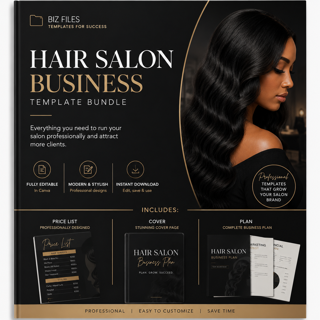 Hair Salon Business Template Bundle